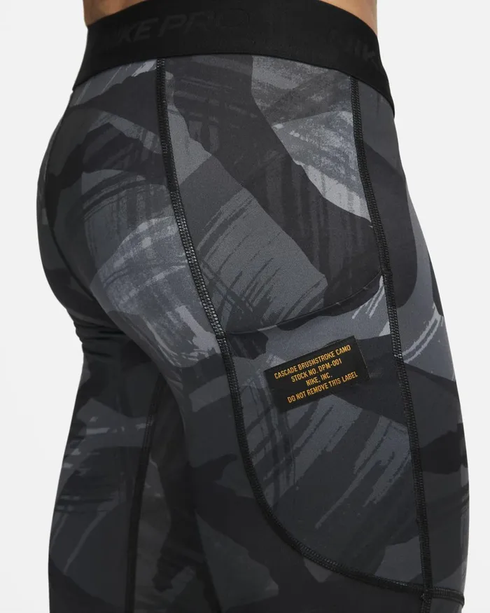 Men Nike Trousers And Tights Pro DriFIT Blackblackwhite