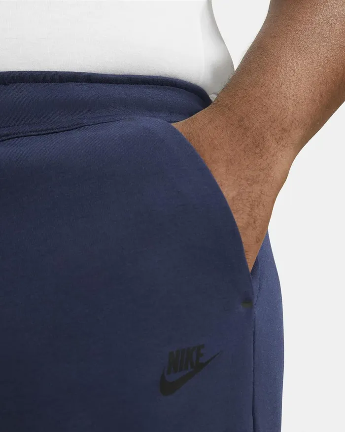 Men Nike Trousers And Tights Sportswear Tech Fleece Midnight Navyblack