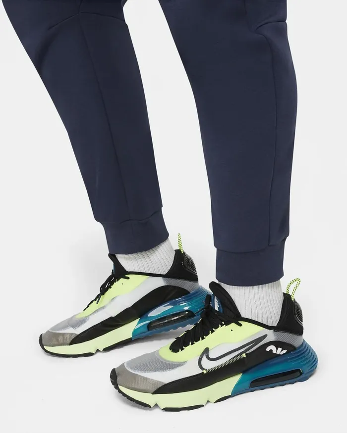 Men Nike Trousers And Tights Sportswear Tech Fleece Midnight Navyblack