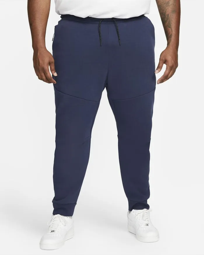 Men Nike Trousers And Tights Sportswear Tech Fleece Midnight Navyblack