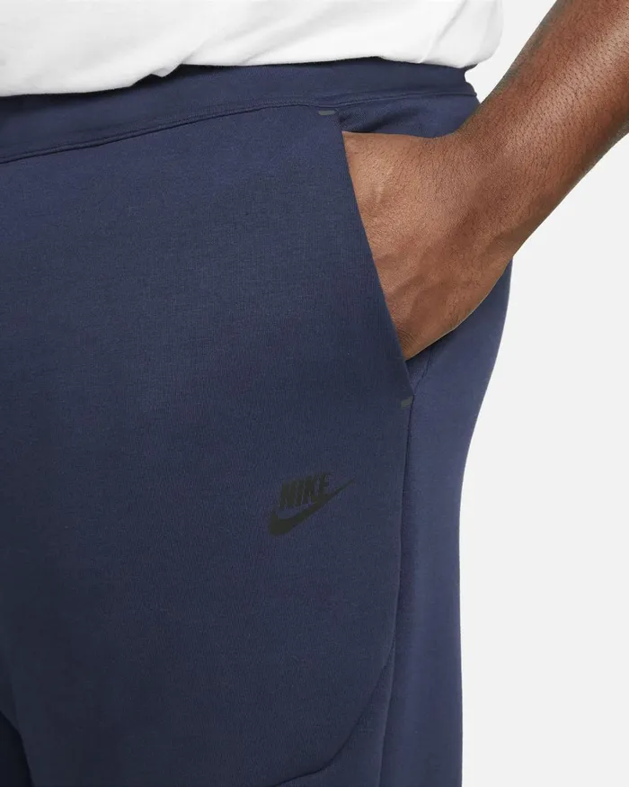 Men Nike Trousers And Tights Sportswear Tech Fleece Midnight Navyblack