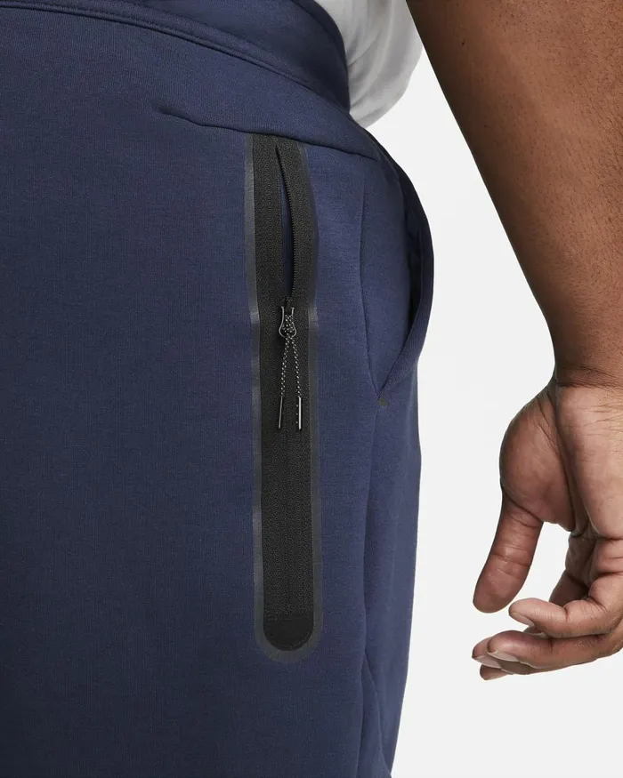 Men Nike Trousers And Tights Sportswear Tech Fleece Midnight Navyblack