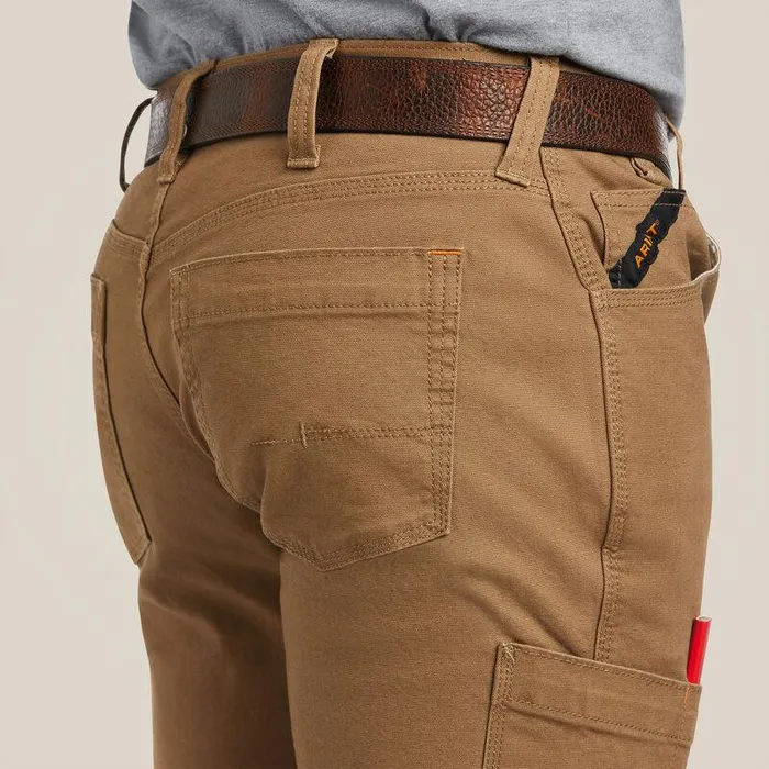 Men Pants and Shorts Ariat Rebar M7 DuraStretch Made Tough Straight Pant Field Khaki