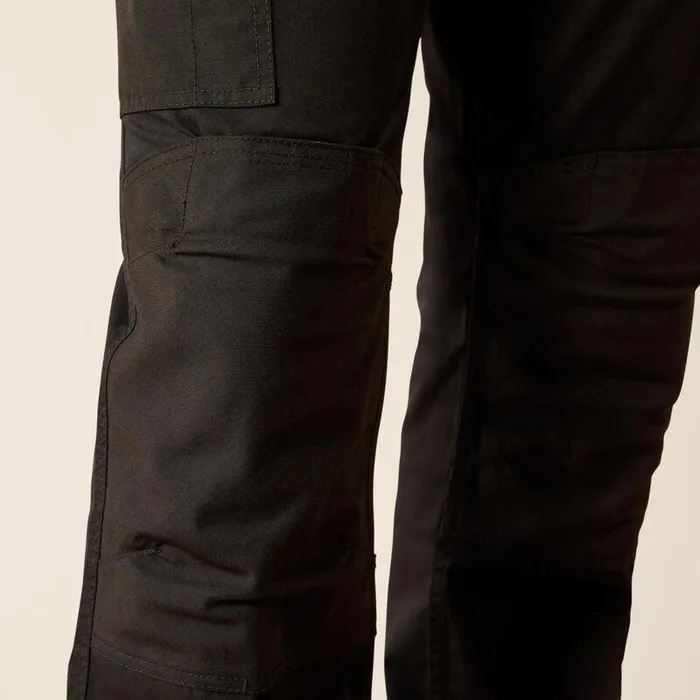 Men Pants and Shorts Ariat Rebar M7 Slim Cordura Twill Cargo Straight Pant Black