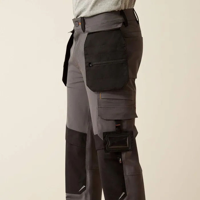 Men Pants and Shorts Ariat Rebar M7 Slim Dynamic Utility Straight Pant Charcoal