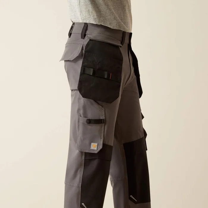 Men Pants and Shorts Ariat Rebar M7 Slim Dynamic Utility Straight Pant Charcoal