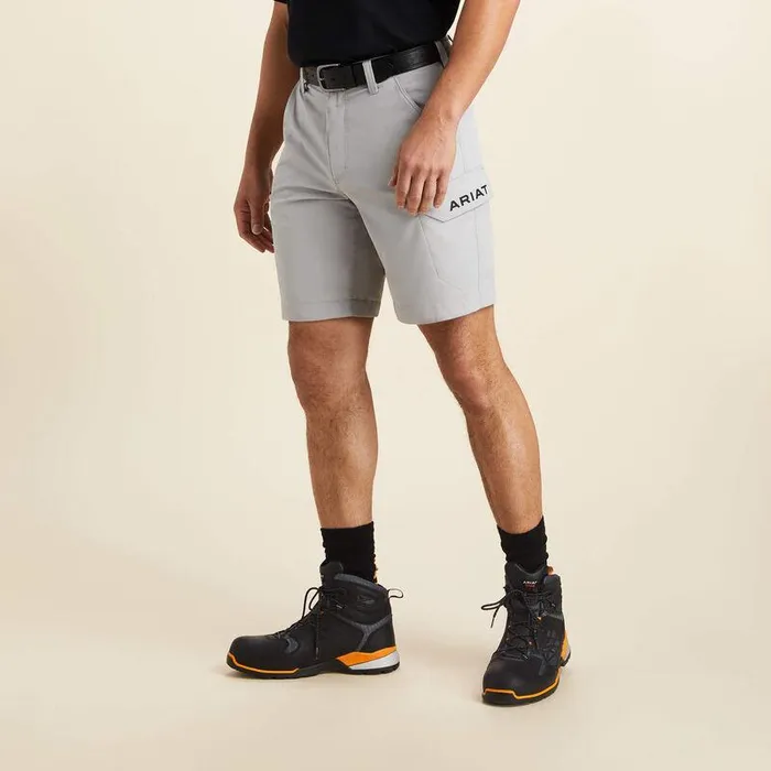 Men Pants and Shorts Ariat Rebar WorkFlow Ultralight Short Alloy