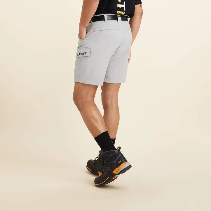 Men Pants and Shorts Ariat Rebar WorkFlow Ultralight Short Alloy