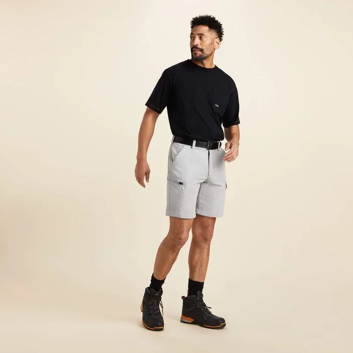 Men Pants and Shorts Ariat Rebar WorkFlow Ultralight Short Alloy