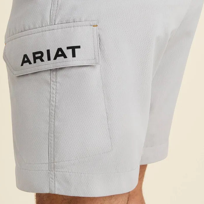 Men Pants and Shorts Ariat Rebar WorkFlow Ultralight Short Alloy