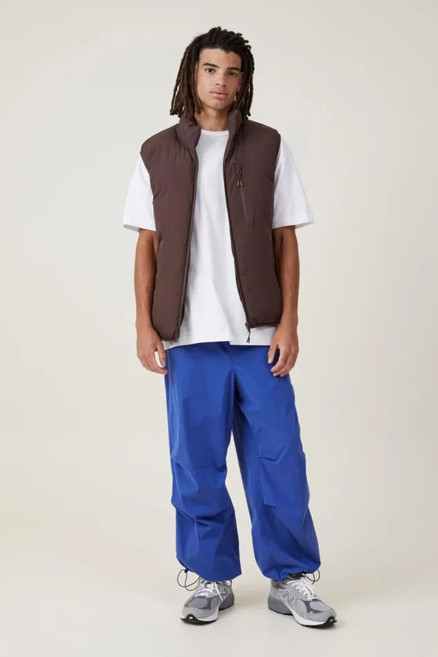Men Pants Cotton On Parachute Field Pant Cobalt Blue