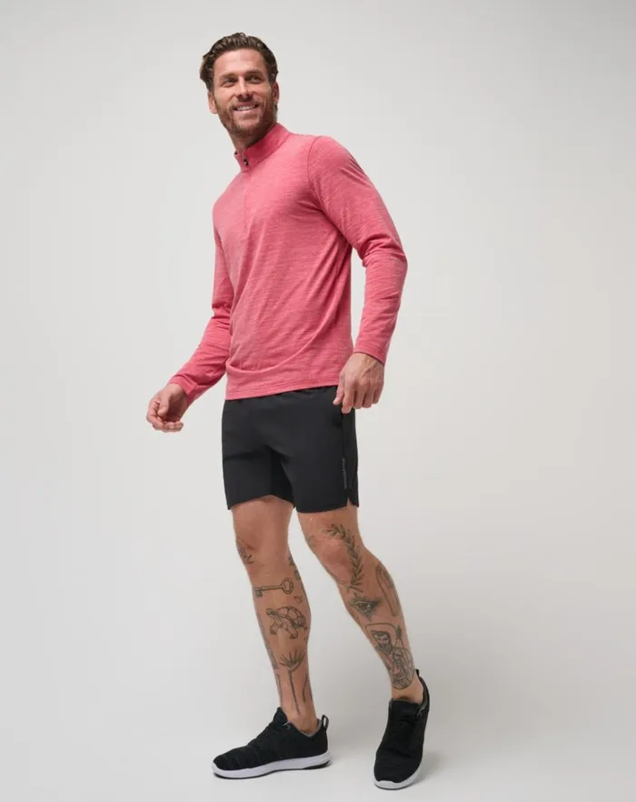 Men Quarter Zips TravisMathew THE HEATER QUARTER ZIP Heather Scooter