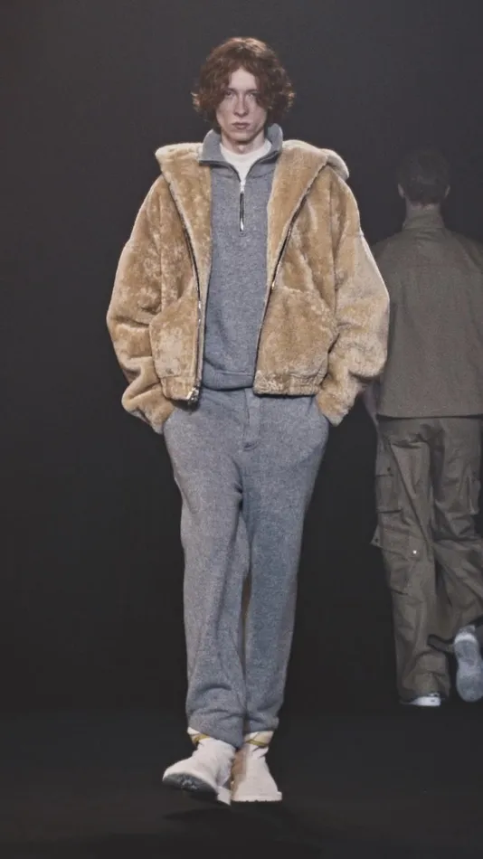 Men Rhude Luxe Knitwear CORE CASHMERE KNIT QUARTERZIP Grey