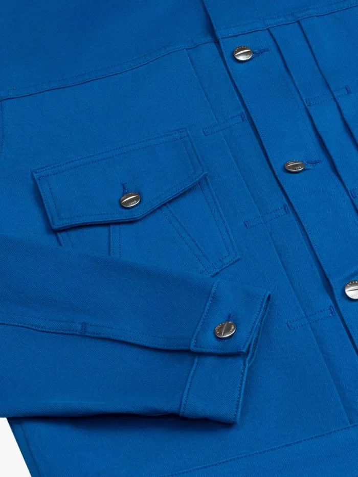 Men Rhude Outerwear STANDARD DENIM TRUCKER JACKET Cobalt Blue