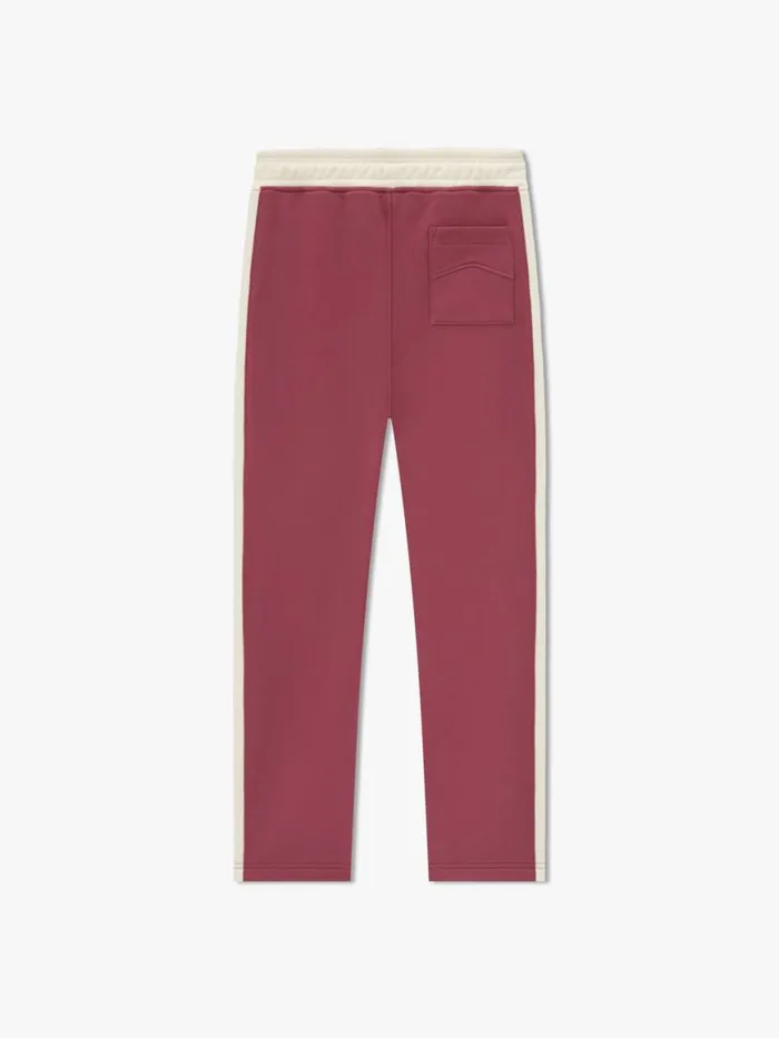 Men Rhude Pants CHAMONIX SWEATPANT Marooncream