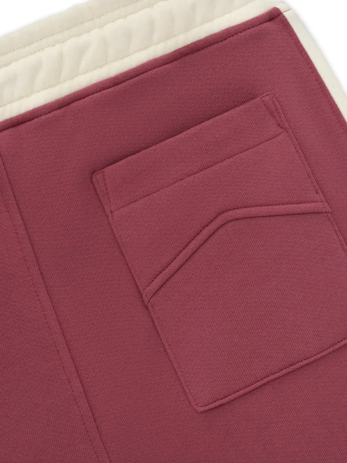 Men Rhude Pants CHAMONIX SWEATPANT Marooncream