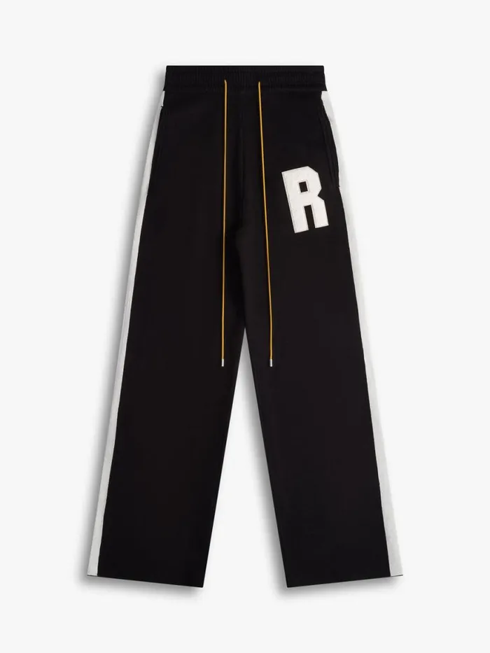 Men Rhude Pants KNIT LOUNGE PANT Blackwhite