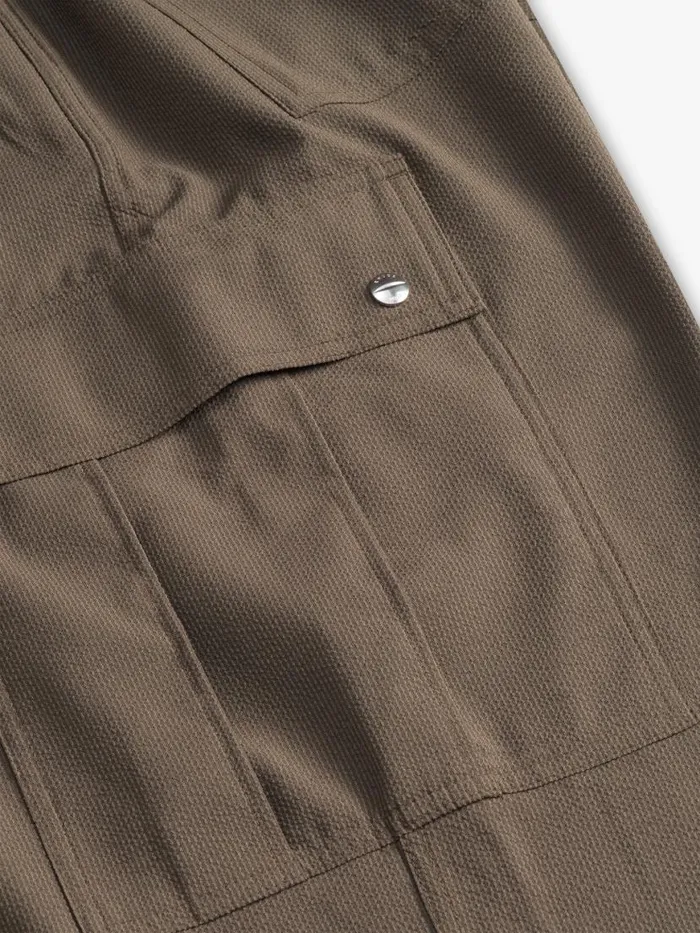 Men Rhude Pants SEERSUCKER PARACHUTE PANT Olive