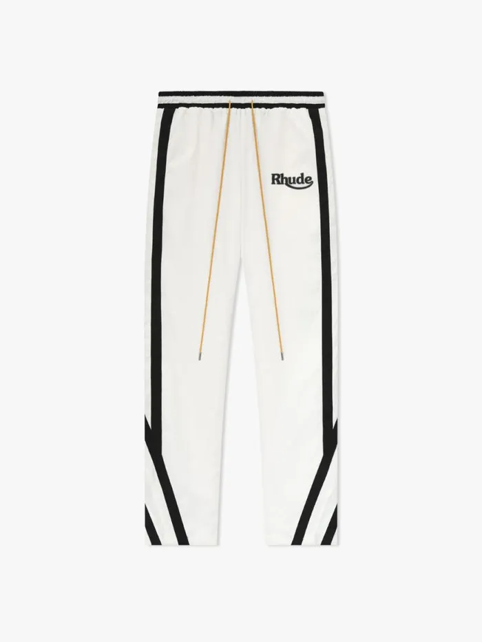 Men Rhude Pants SKITRACK PANTS Whiteblack