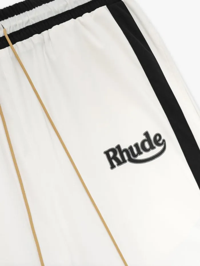Men Rhude Pants SKITRACK PANTS Whiteblack