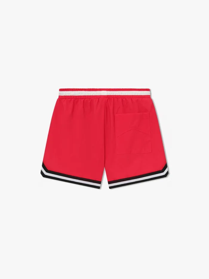 Men Rhude Shorts BASKETBALL SWIM TRUNKS Redblackwhite