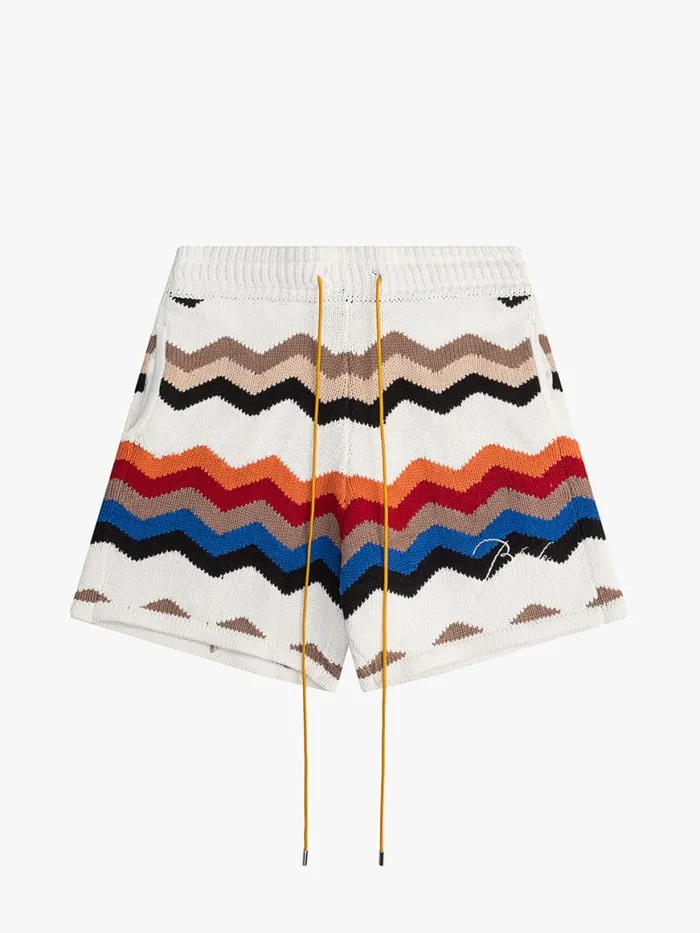 Men Rhude Shorts CYRIL KNIT SHORT Multi