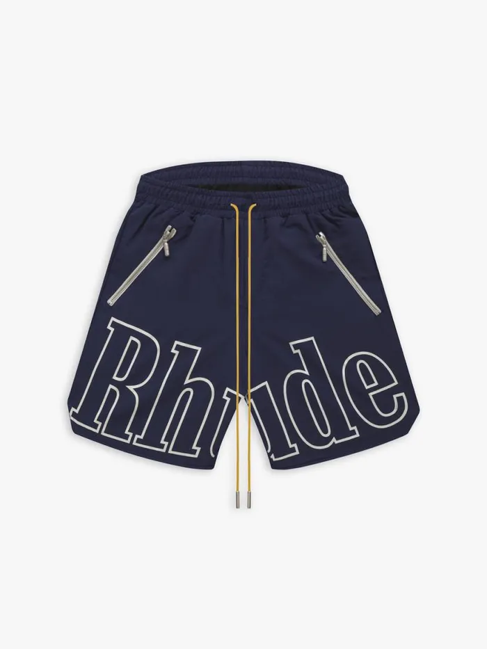 Men Rhude Shorts RH LOGO SHORTS Navy