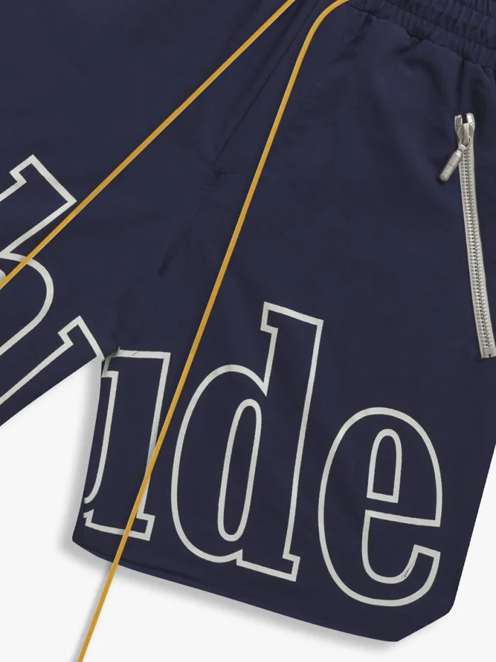 Men Rhude Shorts RH LOGO SHORTS Navy