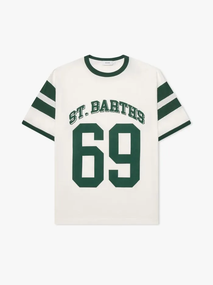 Men Rhude Tees 69 RINGER TEE Whitegreen