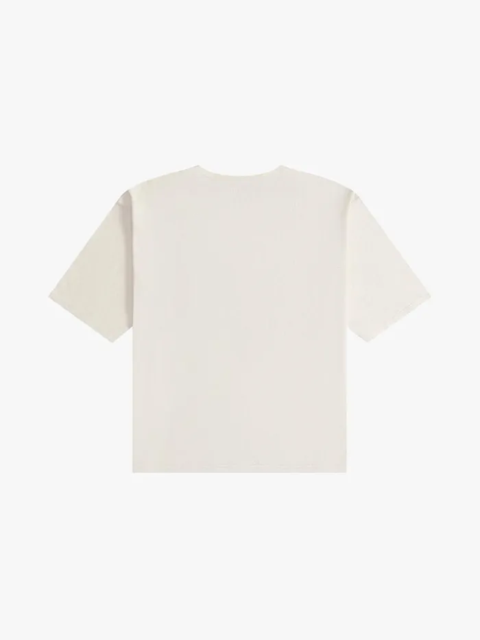 Men Rhude Tees FLOCKED BURNOUT TEE Vtg White