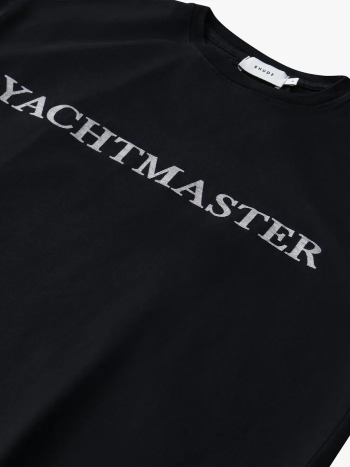 Men Rhude Tees YACHTMASTER TEE Vtg Black