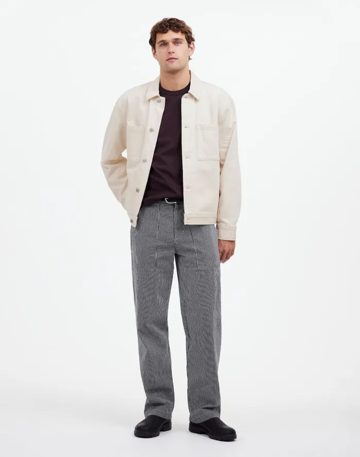Men Shirts Madewell Denim ShirtJacket In Ecru Ecru Wash