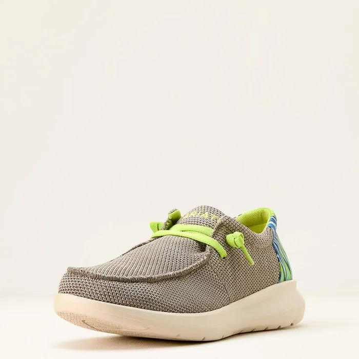 Men Shoes and Sneakers Ariat Hilo Shoe Slate Grey Meshlime Green