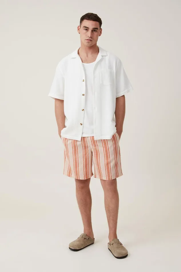 Men Shorts Cotton On Kahuna Short Clay Vertical