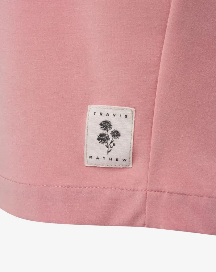 Men Shorts TravisMathew BERMUDA SHORT 8IN Dusty Rose Canvas Men Shorts TravisMathew BERMUDA SHORT 8IN Dusty Rose Canvas