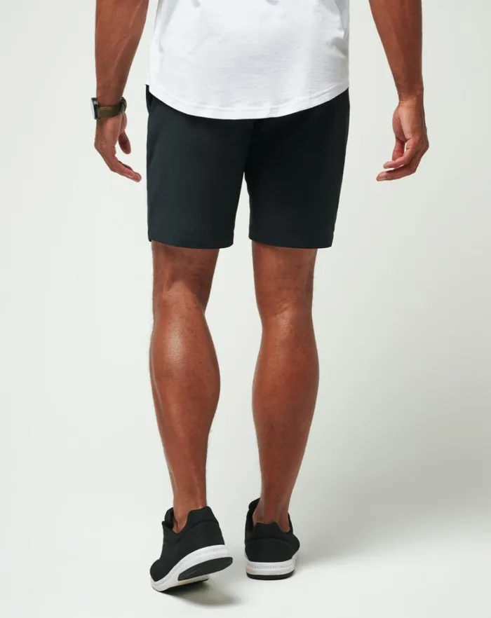Men Shorts TravisMathew TECH CHINO SHORT 8IN Black Men Shorts TravisMathew TECH CHINO SHORT 8IN Black