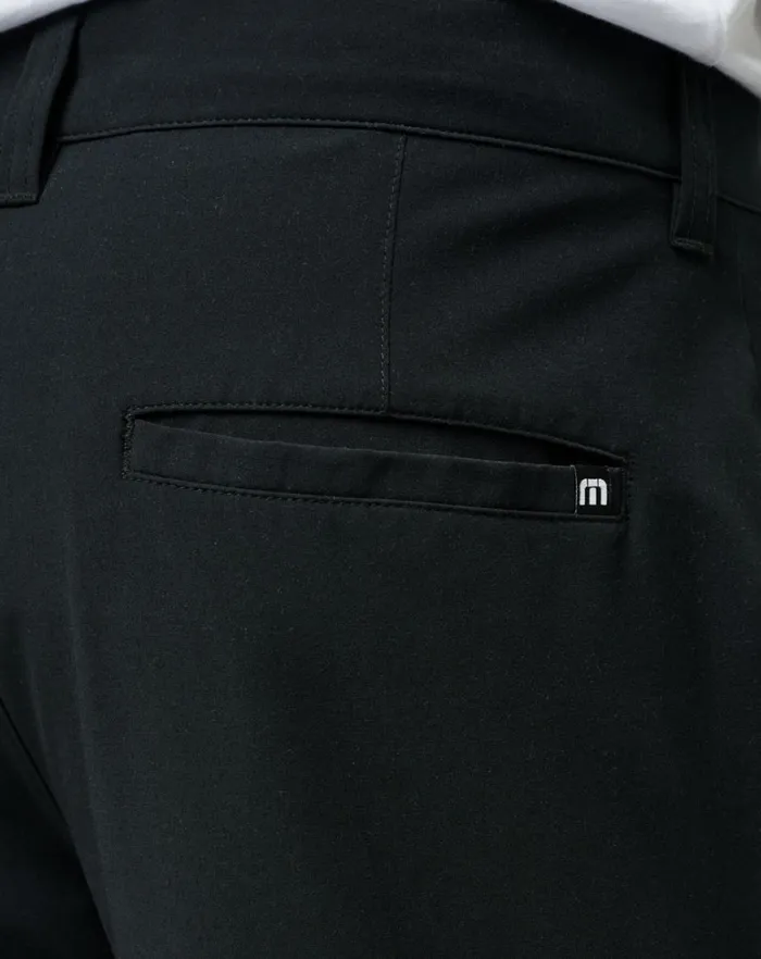 Men Shorts TravisMathew TECH CHINO SHORT 8IN Black Men Shorts TravisMathew TECH CHINO SHORT 8IN Black