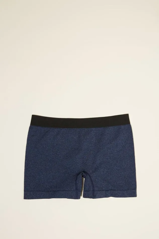 Men Socks and Underwear Cotton On Seamless Trunks Navy Marleblack