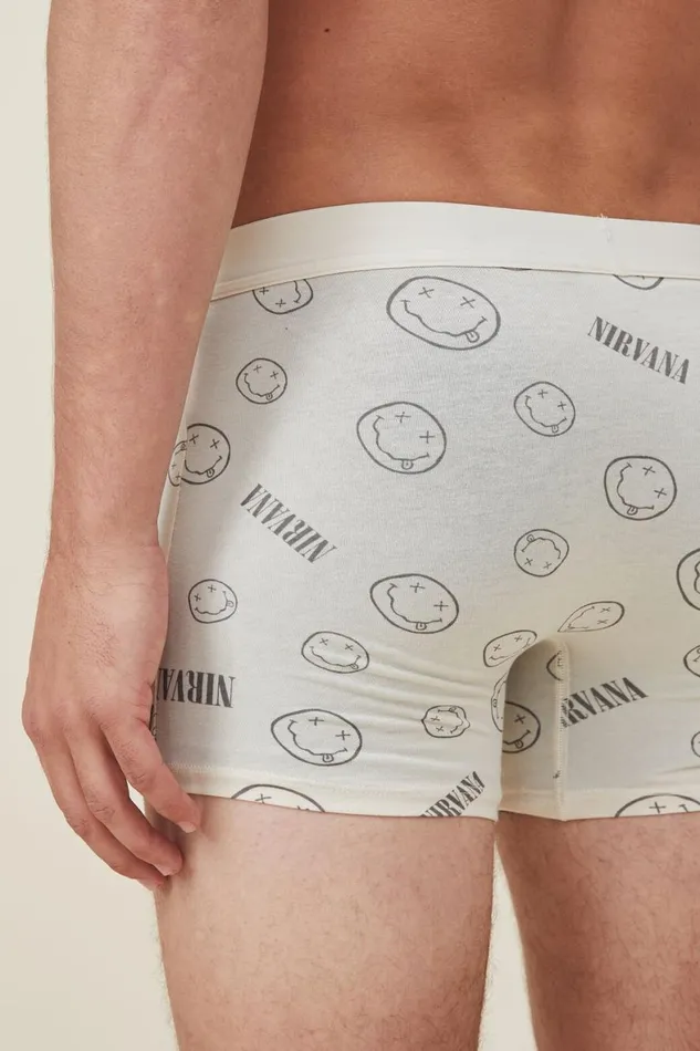 Men Socks and Underwear Cotton On Special Edition Trunks Lcn Mt Bonenirvana Smiley