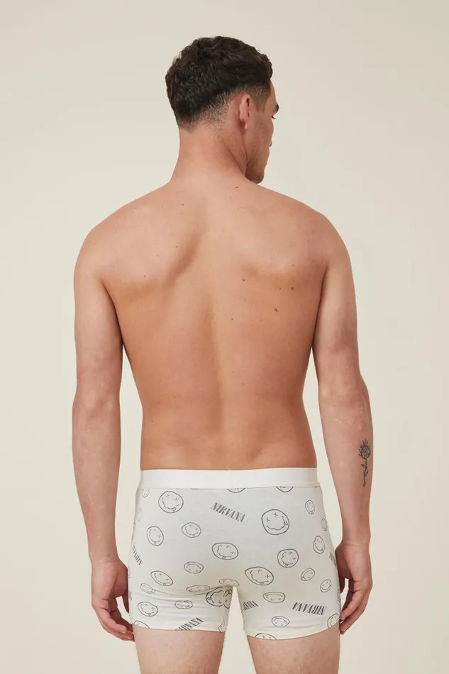 Men Socks and Underwear Cotton On Special Edition Trunks Lcn Mt Bonenirvana Smiley