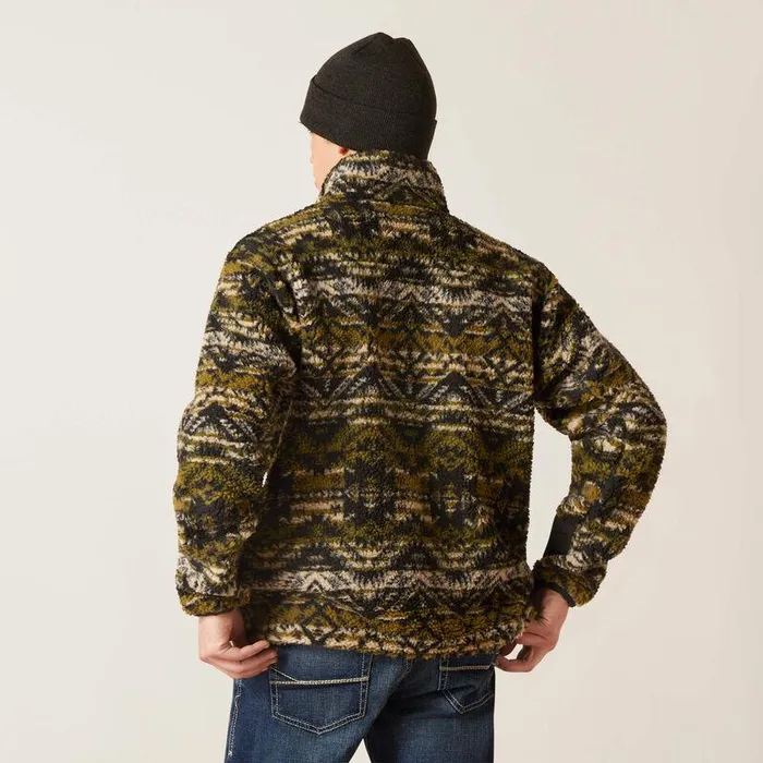 Men Sweatshirts and Hoodies Ariat Mammoth Sweater Olive Leaf