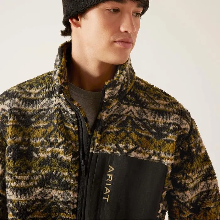 Men Sweatshirts and Hoodies Ariat Mammoth Sweater Olive Leaf