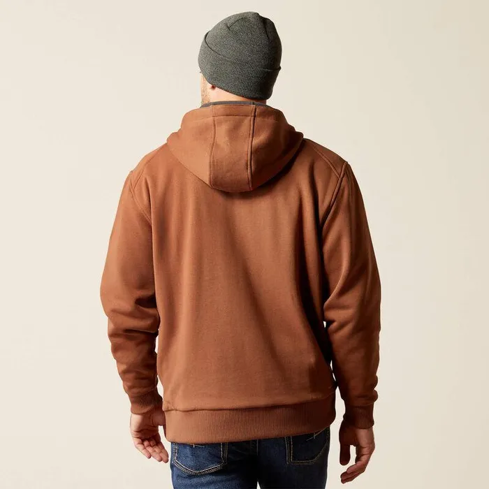 Men Sweatshirts and Hoodies Ariat Rebar AllWeather Full Zip Hoodie Aztec