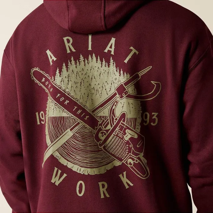 Men Sweatshirts and Hoodies Ariat Rebar Workman Chainsaw Hoodie Malbec Men Sweatshirts and Hoodies Ariat Rebar Workman Chainsaw Hoodie Malbec