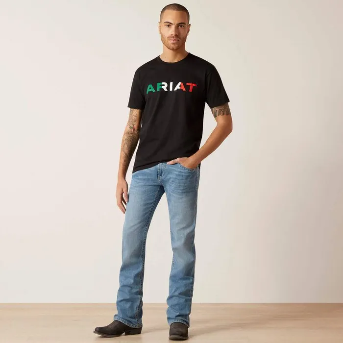 Men TShirts and Polos Ariat Ariat Viva Mexico TShirt Black