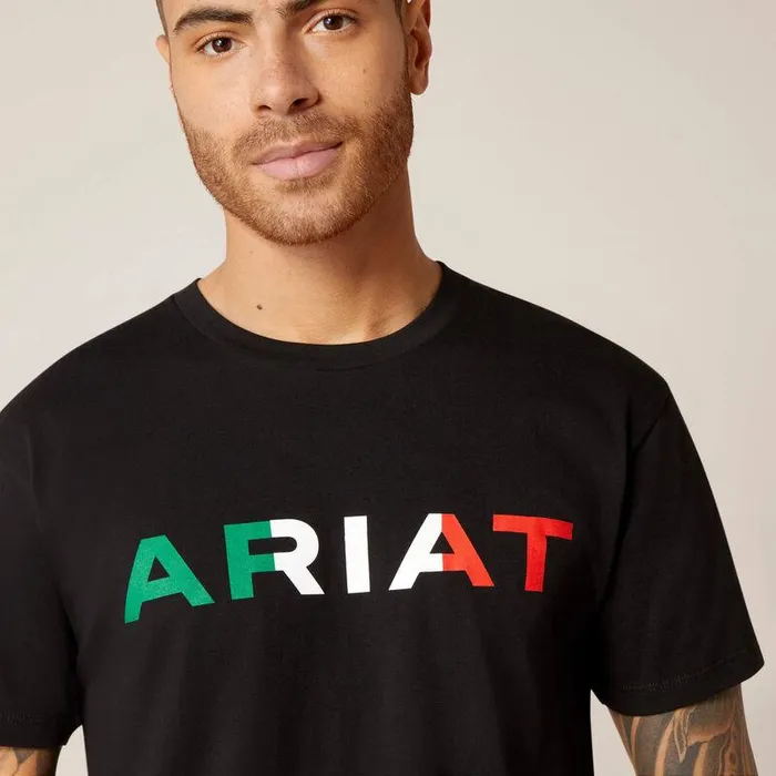 Men TShirts and Polos Ariat Ariat Viva Mexico TShirt Black