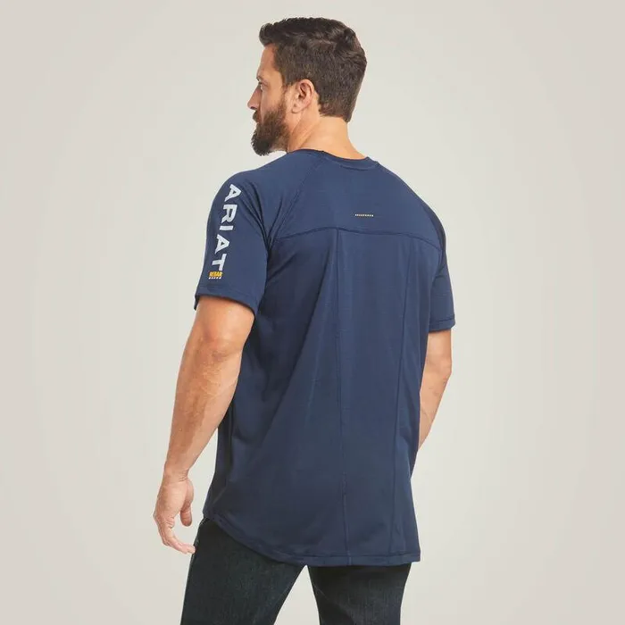 Men TShirts and Polos Ariat Rebar Heat Fighter TShirt Navy Men TShirts and Polos Ariat Rebar Heat Fighter TShirt Navy