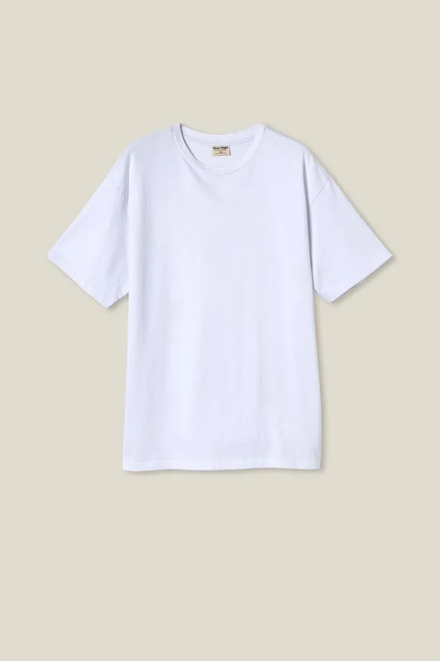 Men Tees and Tanks Cotton On Box Fit Plain TShirt White