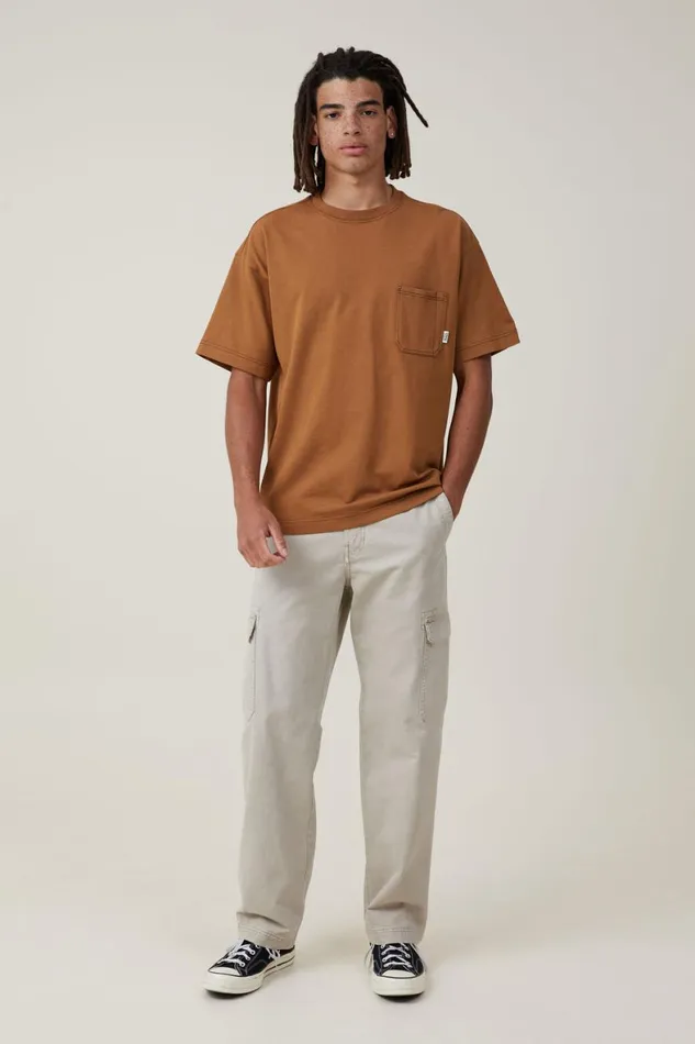 Men Tees and Tanks Cotton On Box Fit Pocket TShirt Ginger Civic Contrast