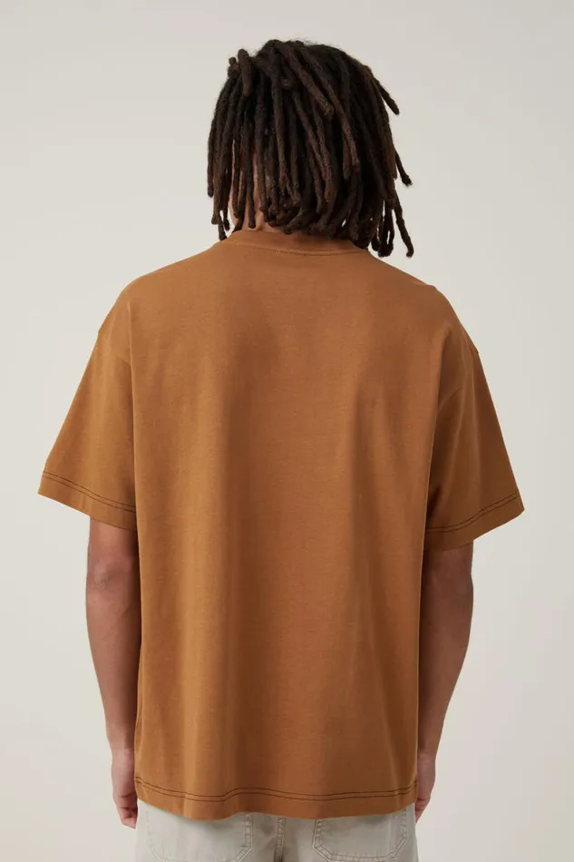 Men Tees and Tanks Cotton On Box Fit Pocket TShirt Ginger Civic Contrast
